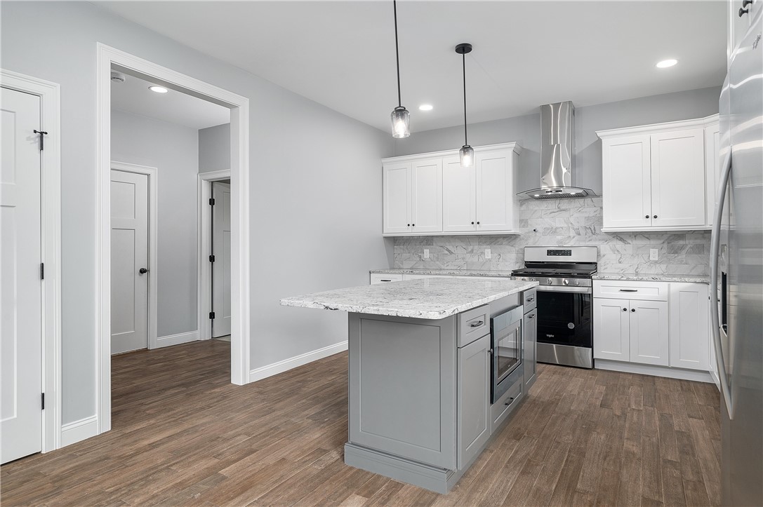 426 Louise Street Woonsocket, RI 02895 - Photo 7 of 33 Gorgeous Kitchen w/Center Island, and Granite Counters