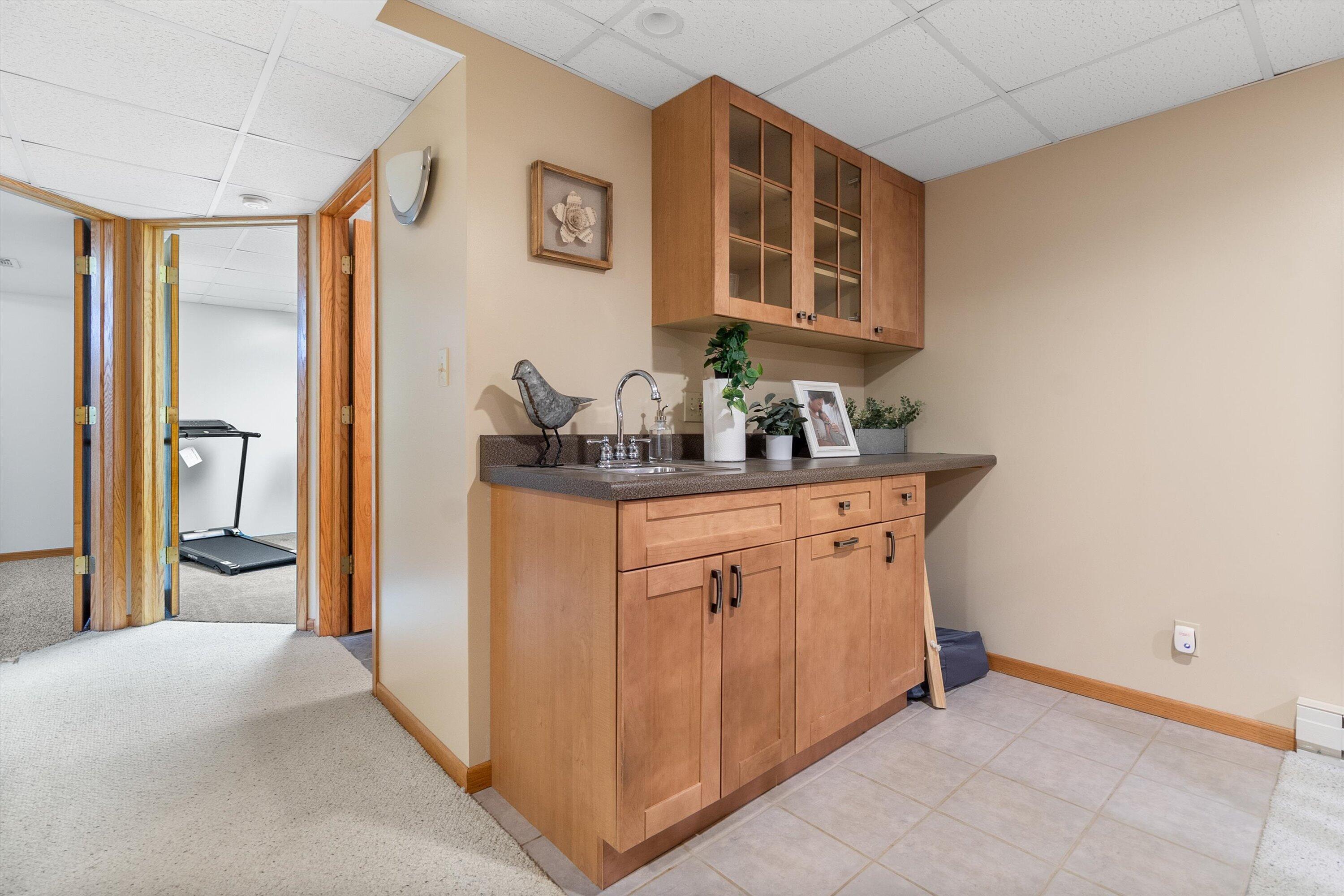 5315 66th Place Kenosha, WI 53142 - Photo 16 of 48 Wet Bar in Basement Rec Room