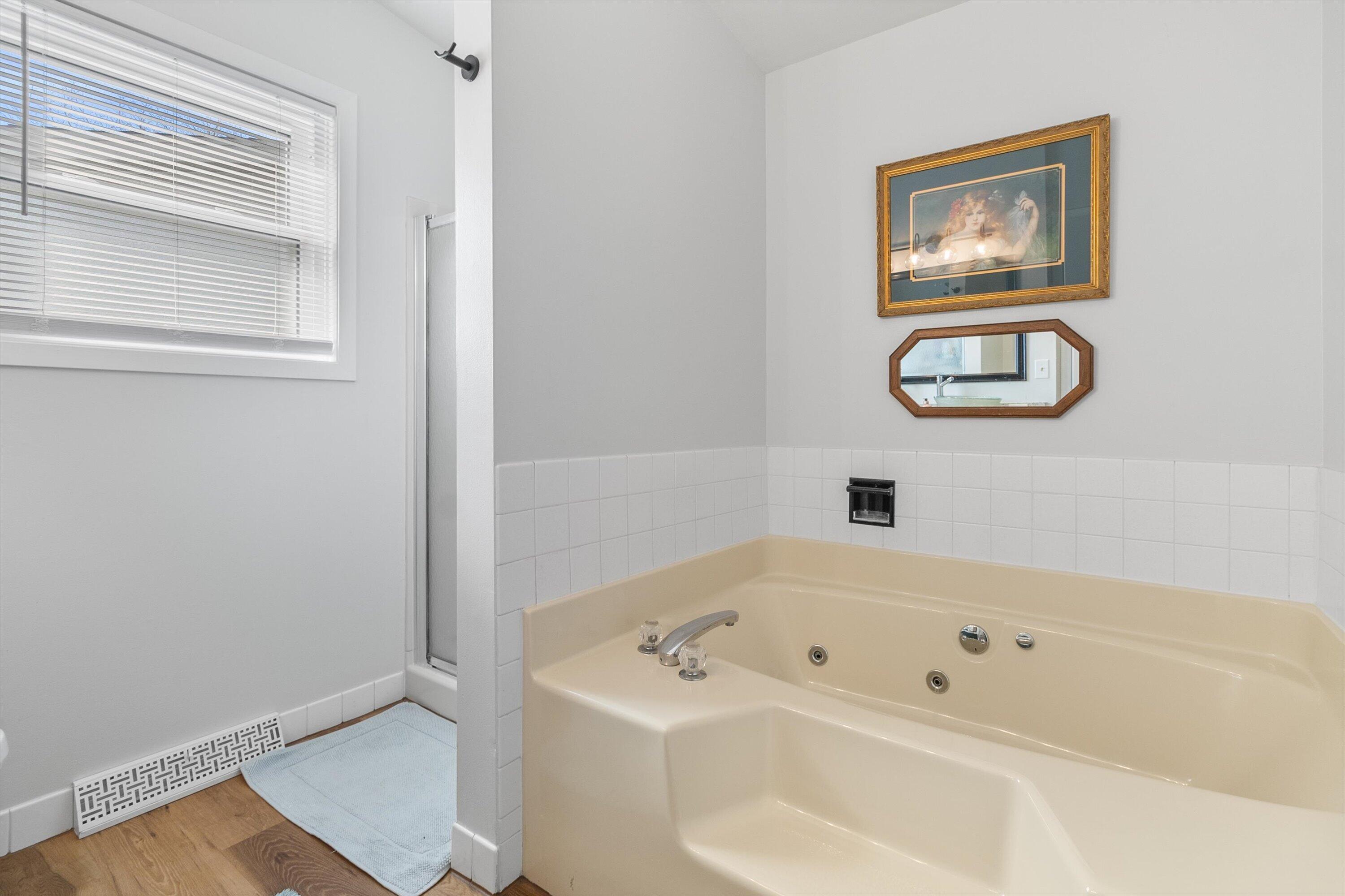 5315 66th Place Kenosha, WI 53142 - Photo 36 of 48 Primary Bath - jetted tub and walk in shower