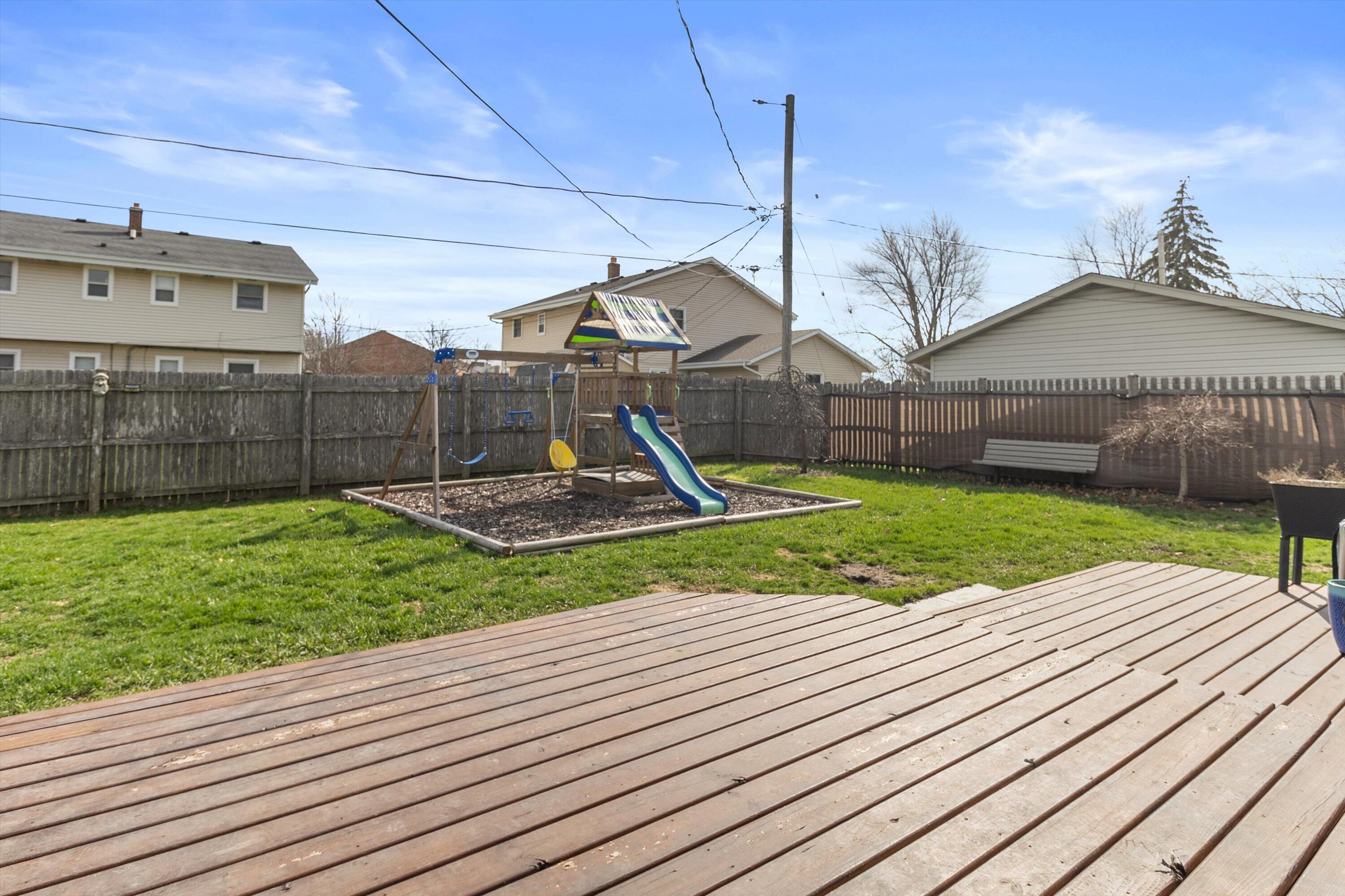 5315 66th Place Kenosha, WI 53142 - Photo 43 of 48 Backyard with Deck