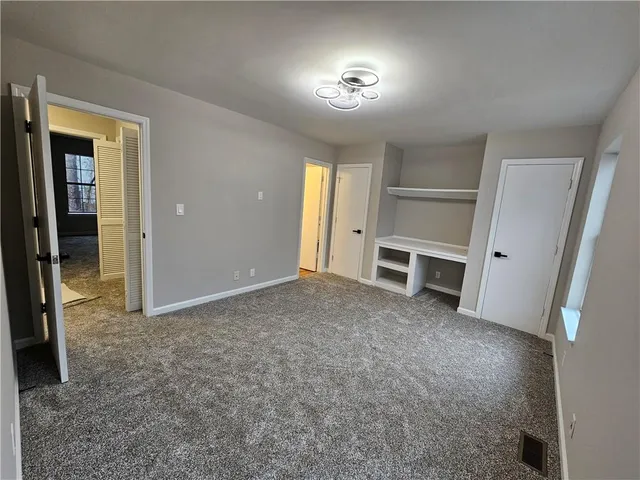 a bathroom with a bath tub