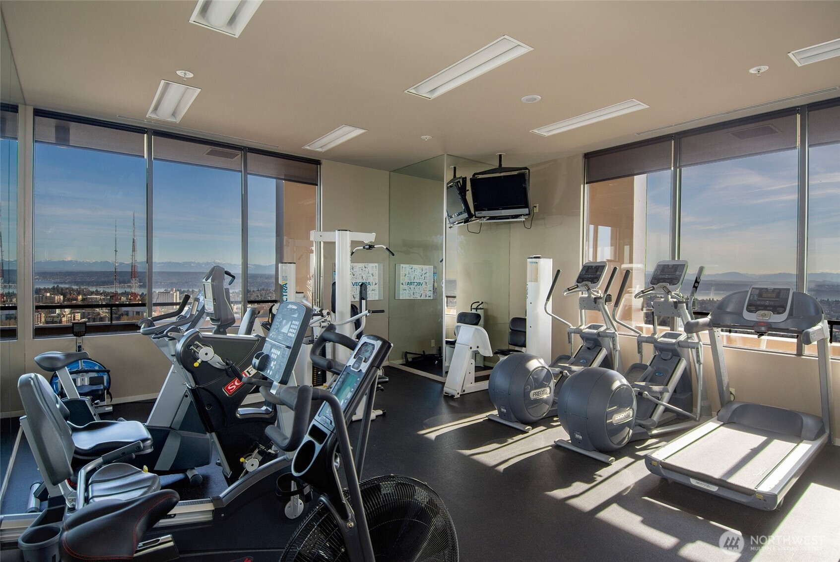 1301 Spring Street, Unit 10F Seattle, WA 98104 - Photo 34 of 36 a view of a room with gym equipment