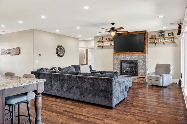 a kitchen with a sink stove and refrigerator