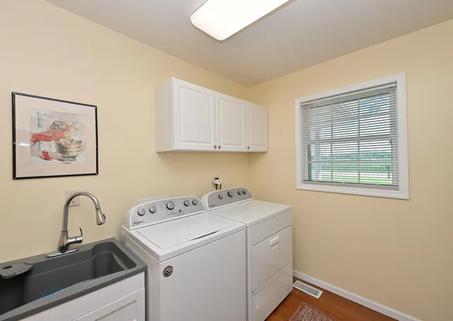 a room with storage and utility