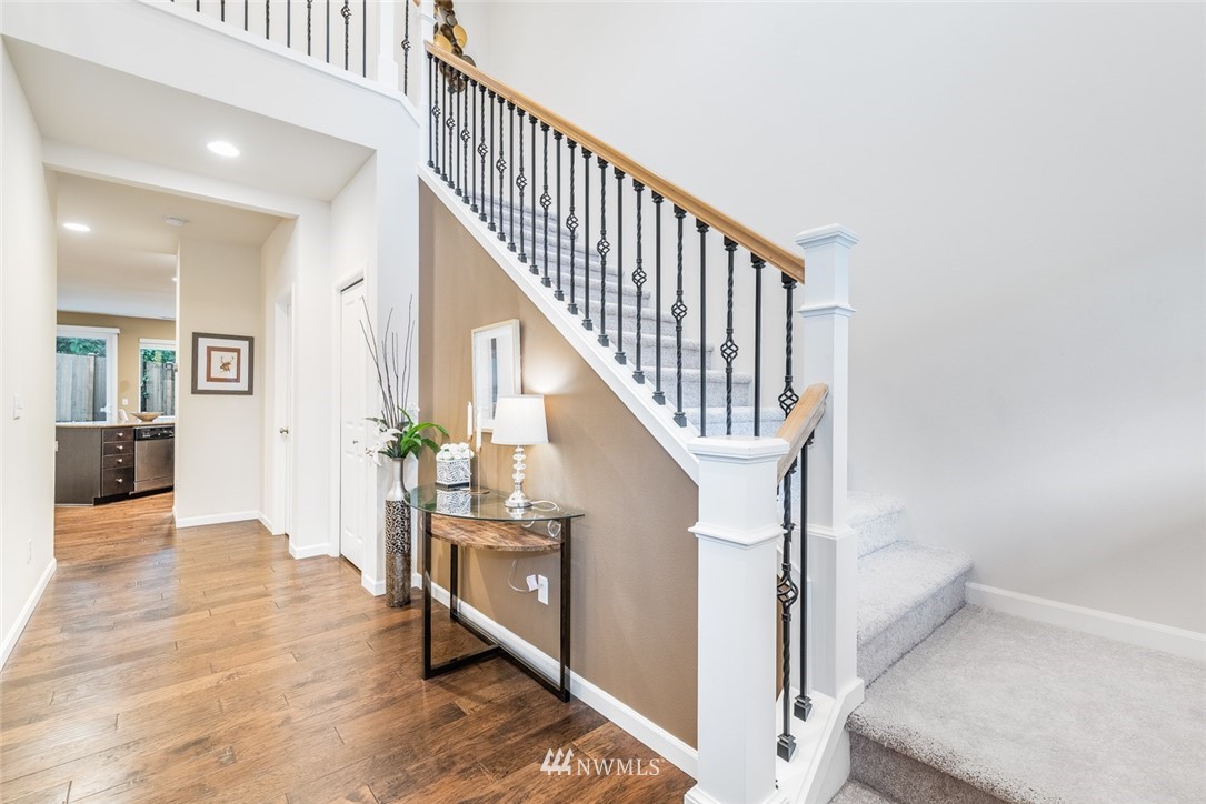 17809 46th Drive Southeast Bothell, WA 98012 - Photo 5 of 35 a view of entryway and hall with wooden floor