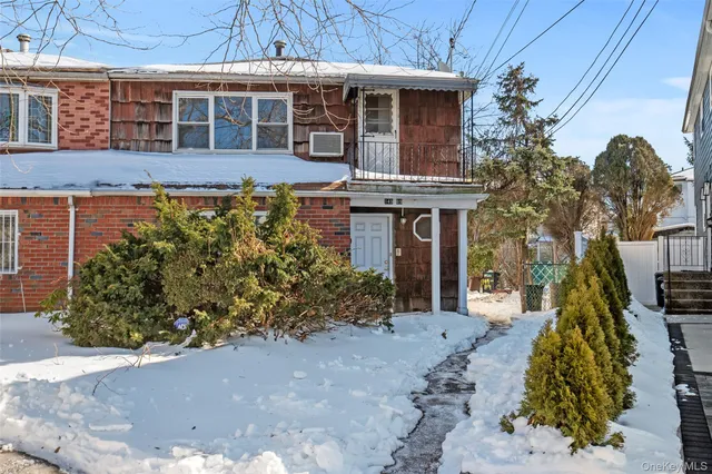 a front view of a house