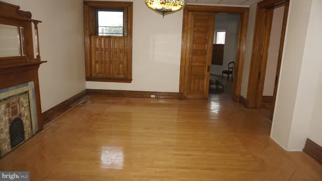 a view of hallway with livingroom