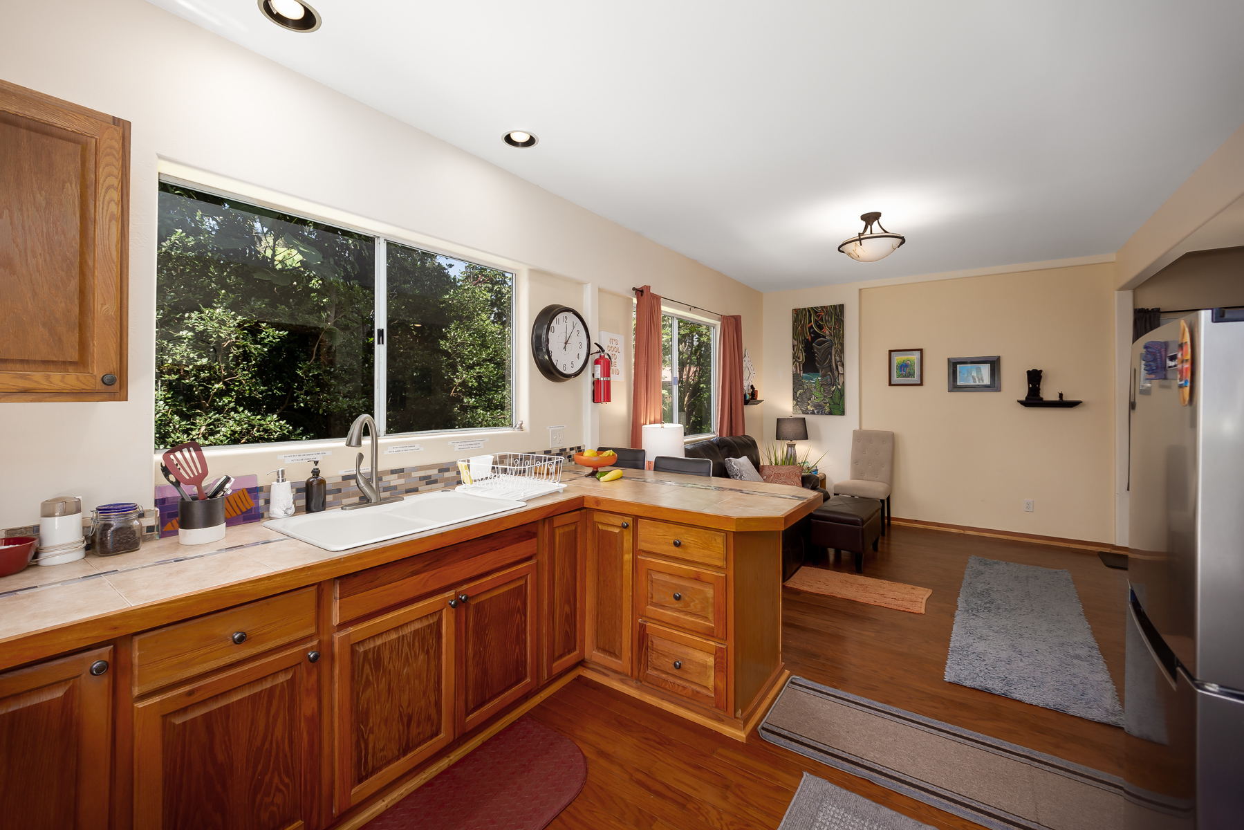87-2500 Luana Way Captain Cook, HI 96704 - Photo 18 of 30 a kitchen with a sink appliances and a counter top space