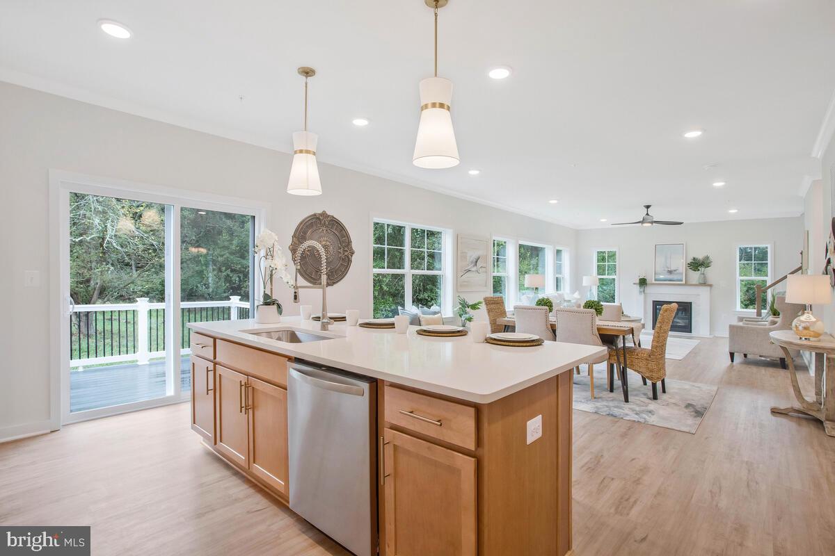 3980 Ferry Landing Road Dunkirk, MD 20754 - Photo 22 of 49 Kitchen with Slider to Trex Decking