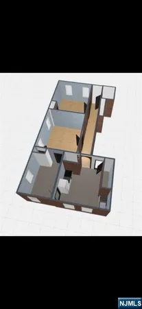 a black and white photo of a living room