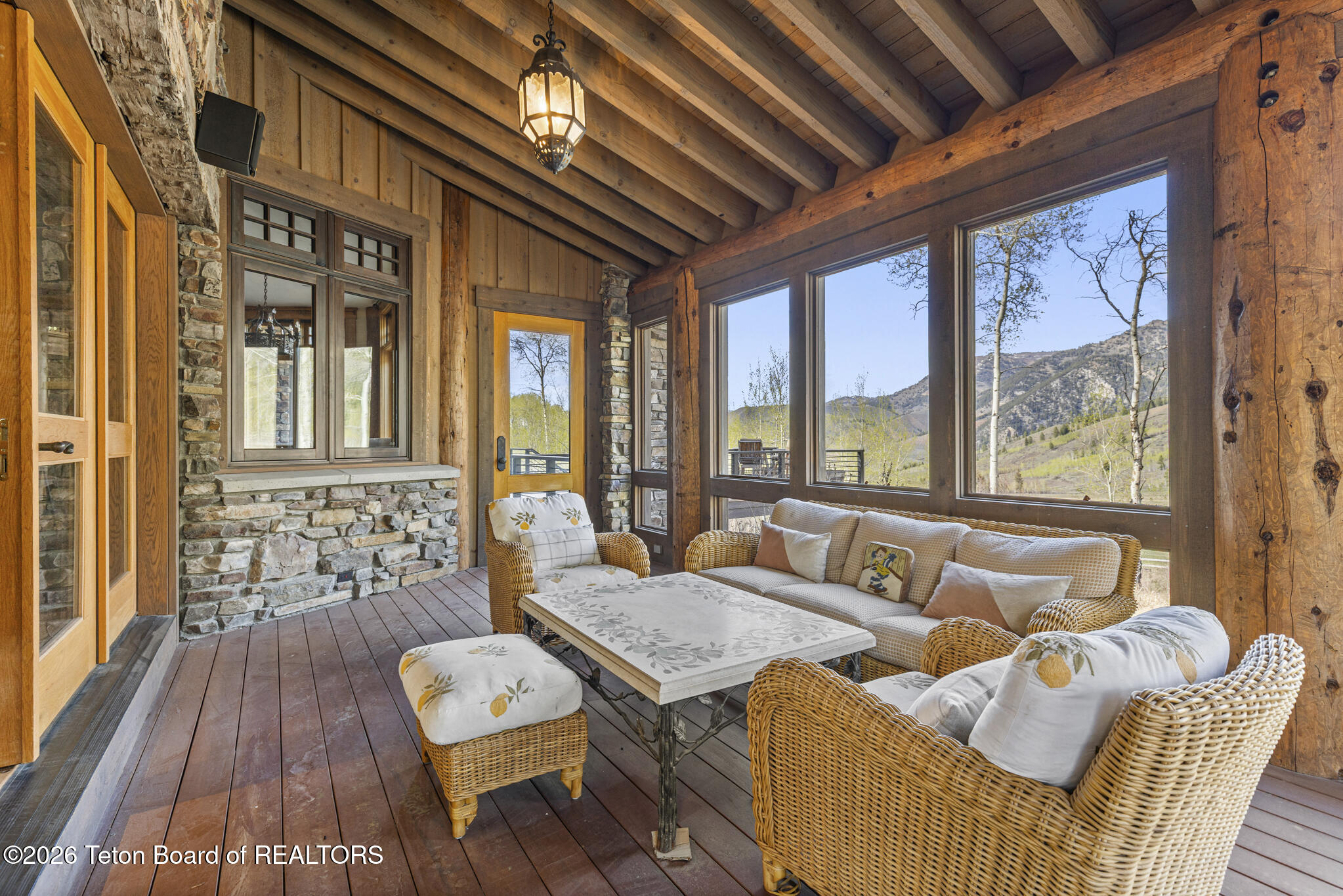 14925 South McCoy Road Jackson, WY 83001 - Photo 23 of 64 Screened-in Porch