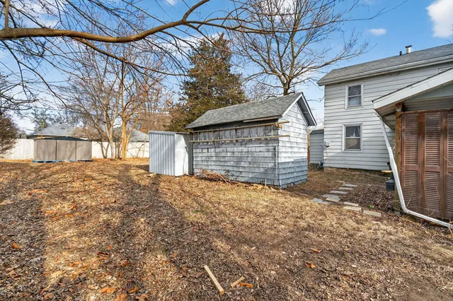 a view of a house with a patio