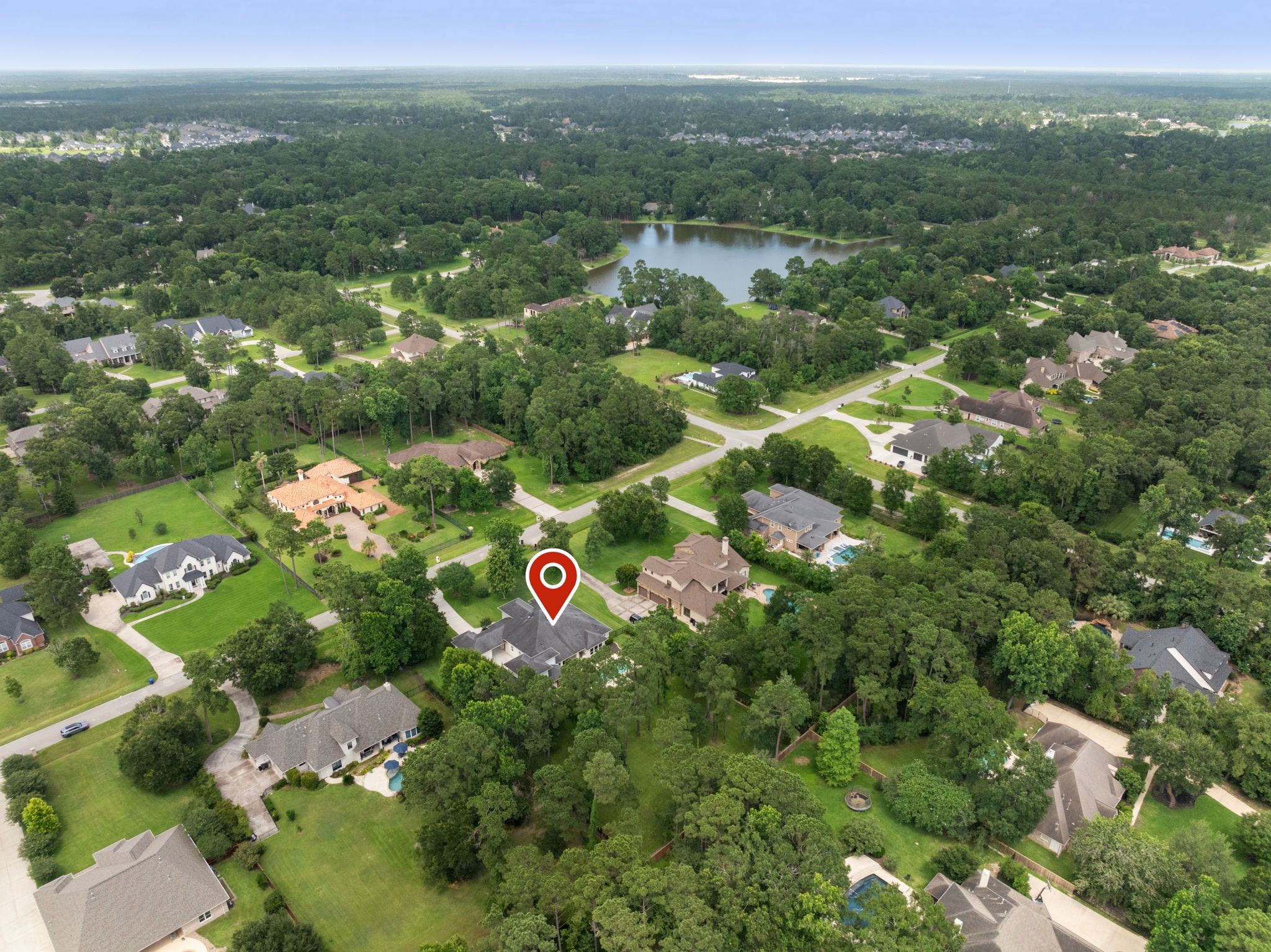 3918 Almond Court Spring, TX 77386 - Photo 41 of 42 an aerial view of multiple house