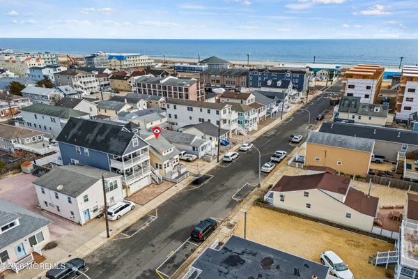 a view of a beach and ocean view