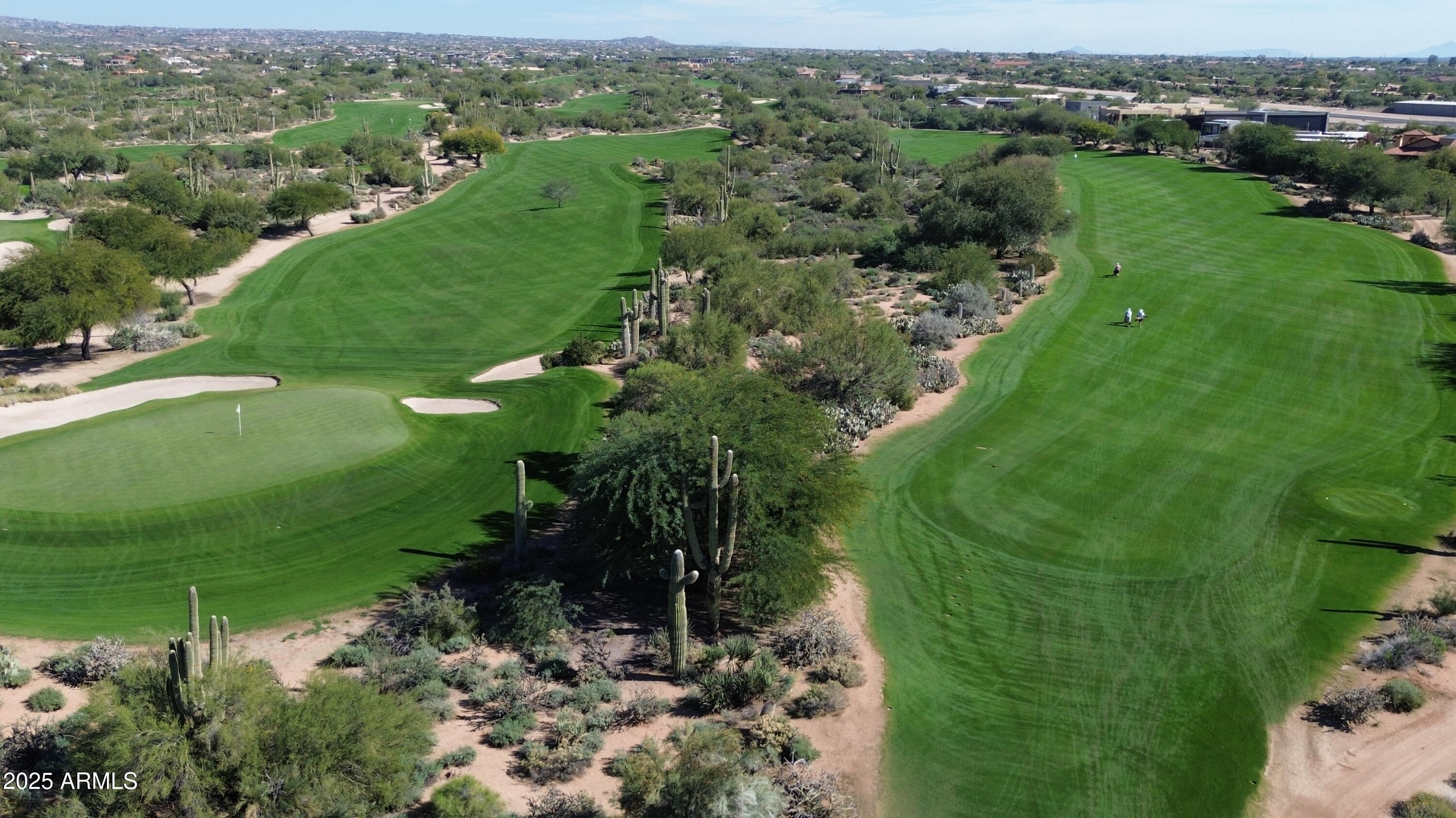 36601 North Mule Train Road, Unit C33 Carefree, AZ 85377 - Photo 61 of 61 an aerial view of green landscape with trees houses and mountain view