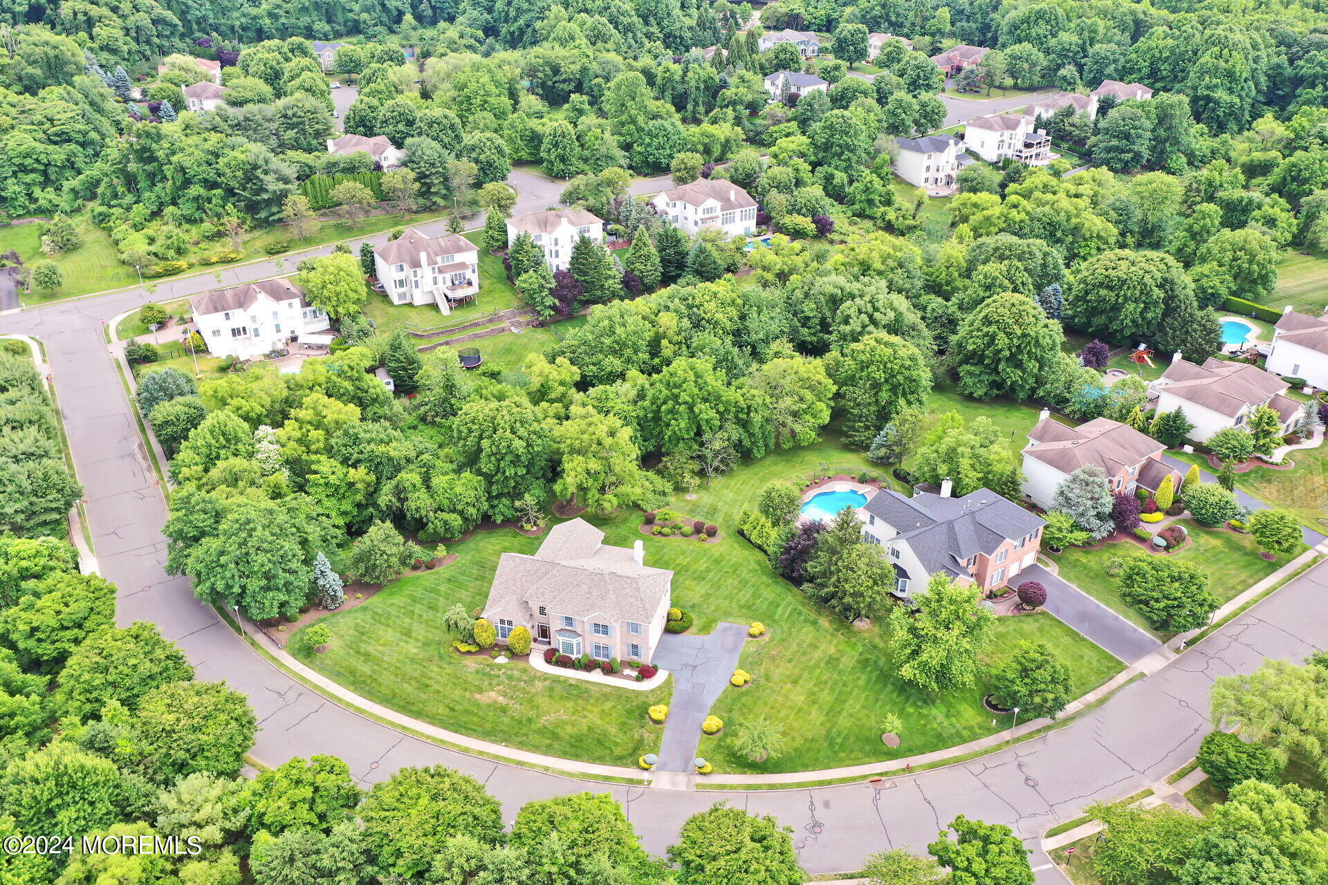 20 Crape Myrtle Drive Holmdel, NJ 07733 - Photo 46 of 53 a view of a garden with a tree in the background