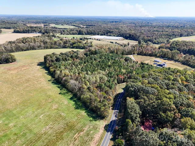a view of a lake with a city