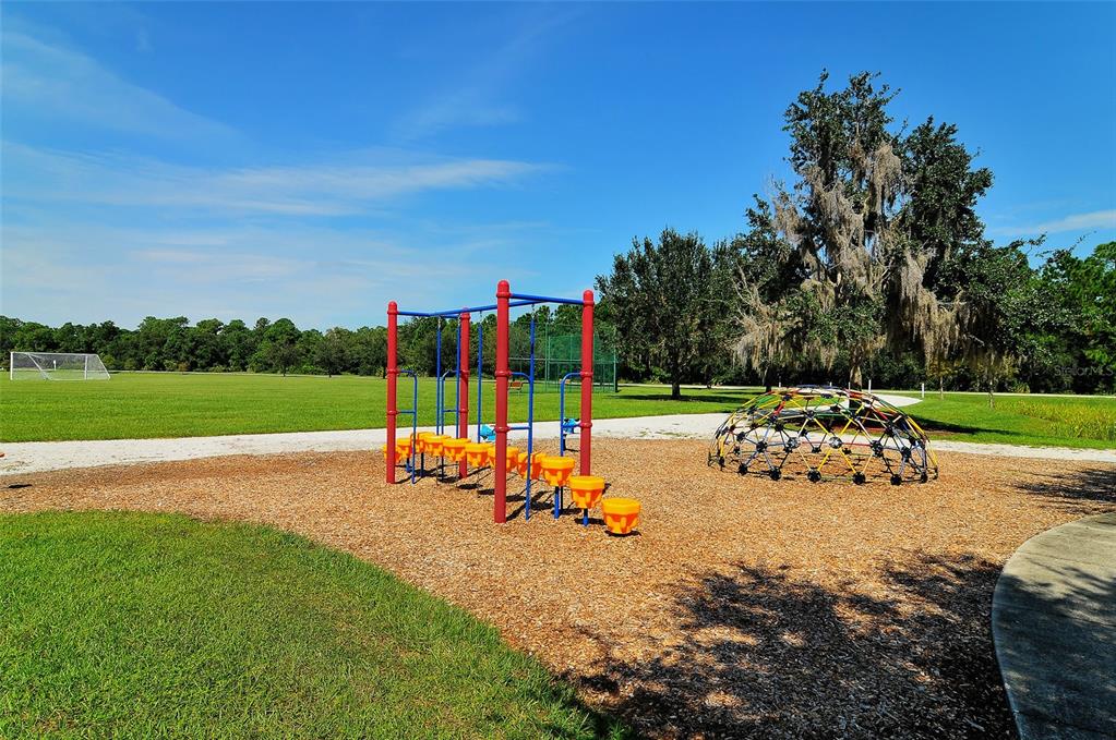6213 Willet Court Lakewood Ranch, FL 34202 - Photo 61 of 74 a view of a park with slide and bench