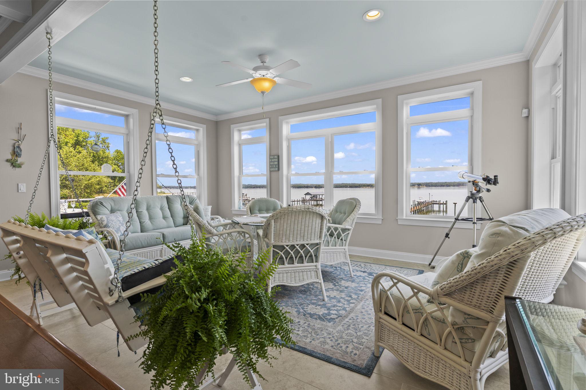 24814 Half Pone Point Road Hollywood, MD 20636 - Photo 12 of 80 Sun Room with a Beautiful View!