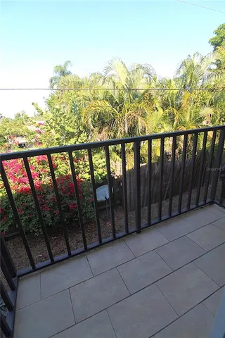 a view of a balcony
