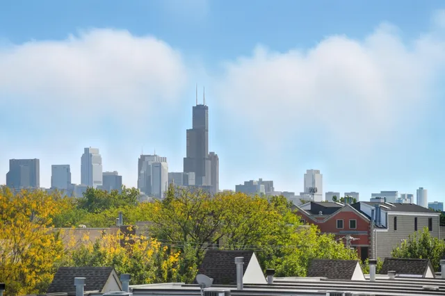 a bedroom with a bed and furniture