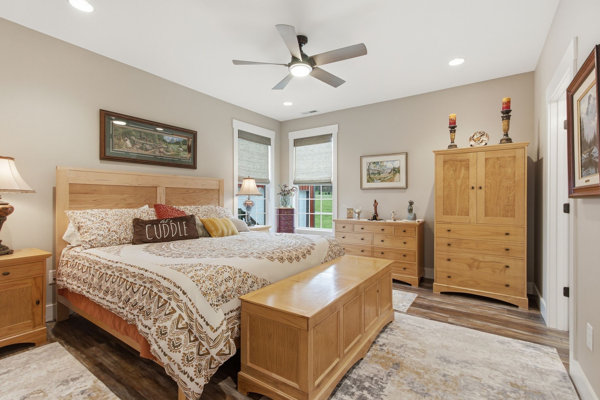 2705 Mc Connell Road Cornersville, TN 37047 - Photo 28 of 41 a bedroom with a bed and a refrigerator