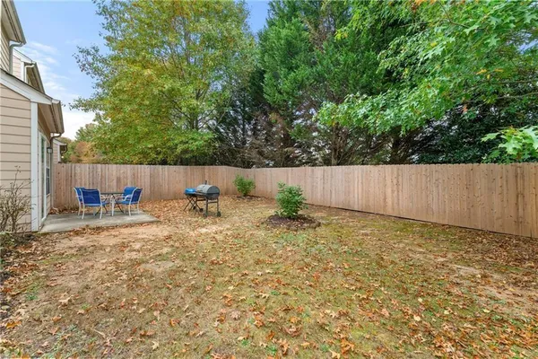 a backyard of a house