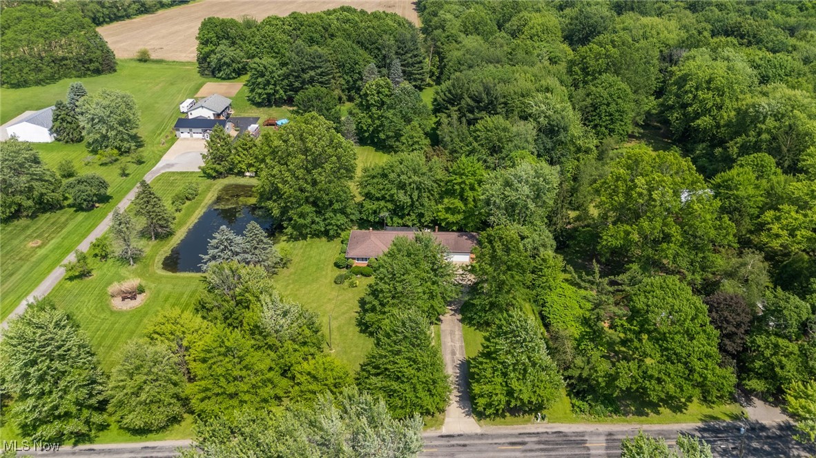 3612 Ridge Road Cortland, OH 44410 - Photo 35 of 36 Drone / aerial view of a nearby body of water