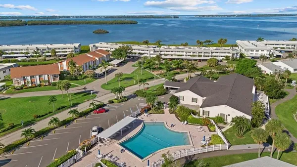 an aerial view of a city