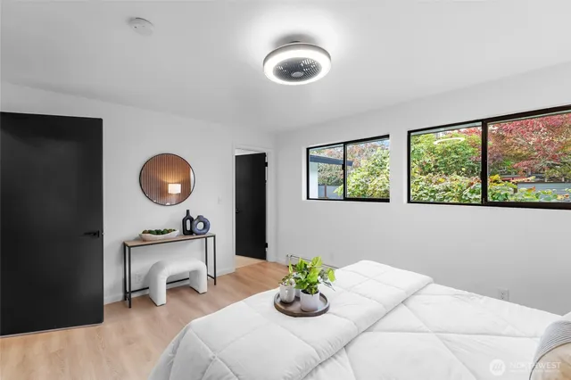 a view of balcony with furniture