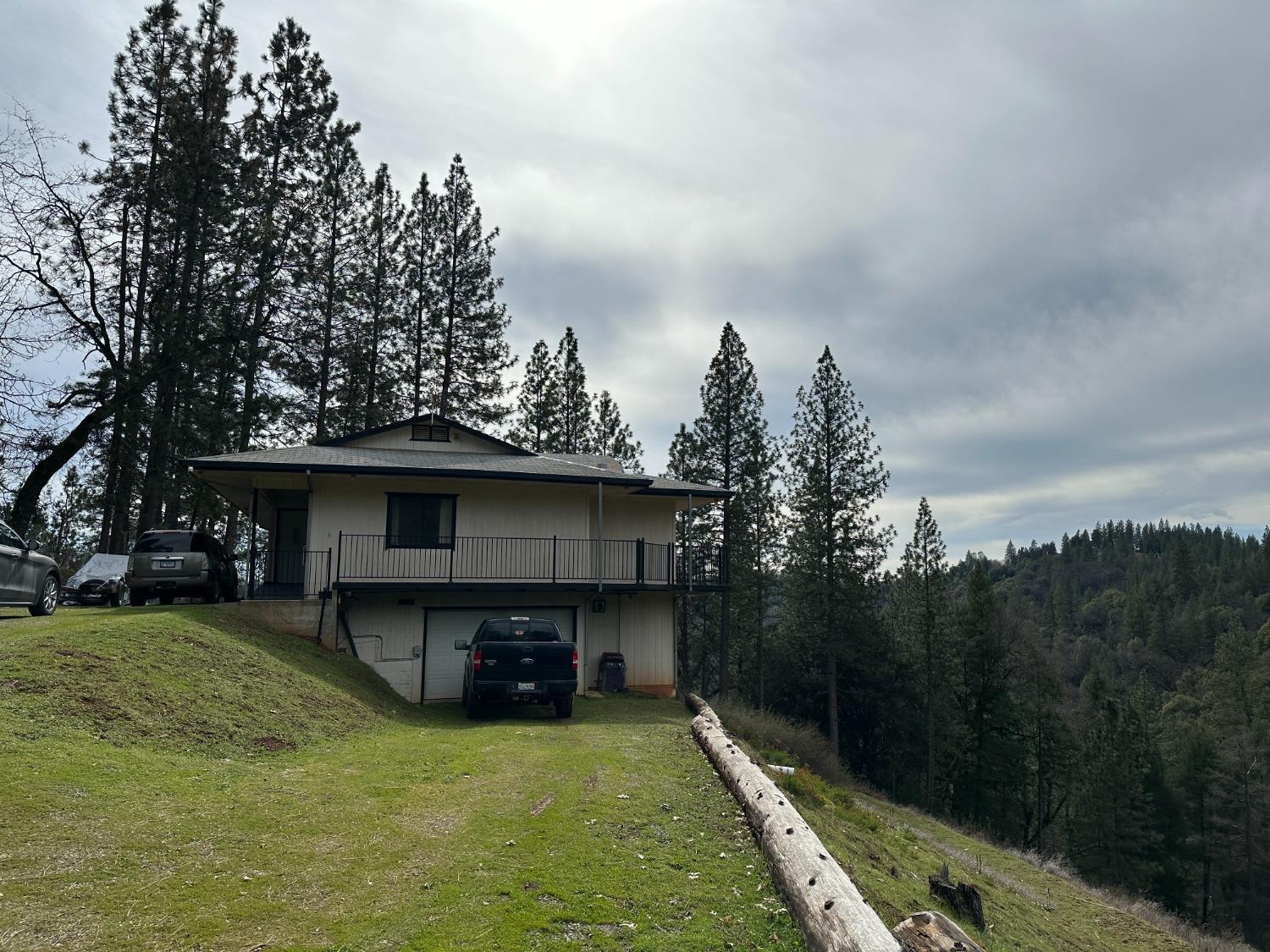 4368 Eazy Bird Road Wilseyville, CA 95257 - Photo 14 of 25 a view of a backyard with a small cabin