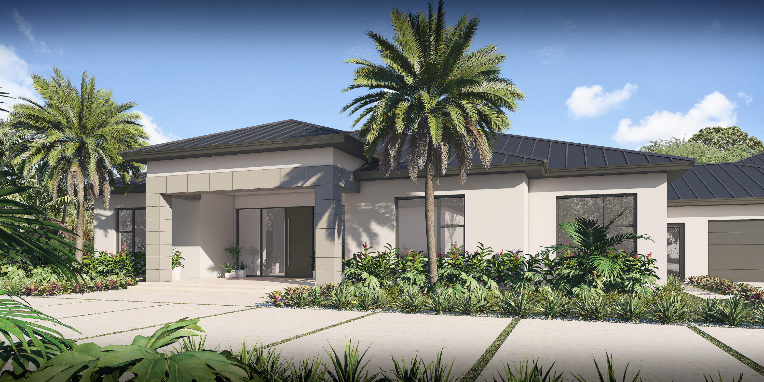 6248 Homeland Road Lake Worth, FL 33449 - Photo 19 of 22 a front view of house with yard and trees