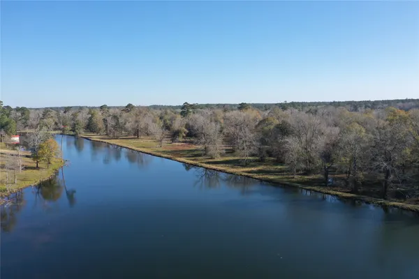 a view of a lake with outdoor space