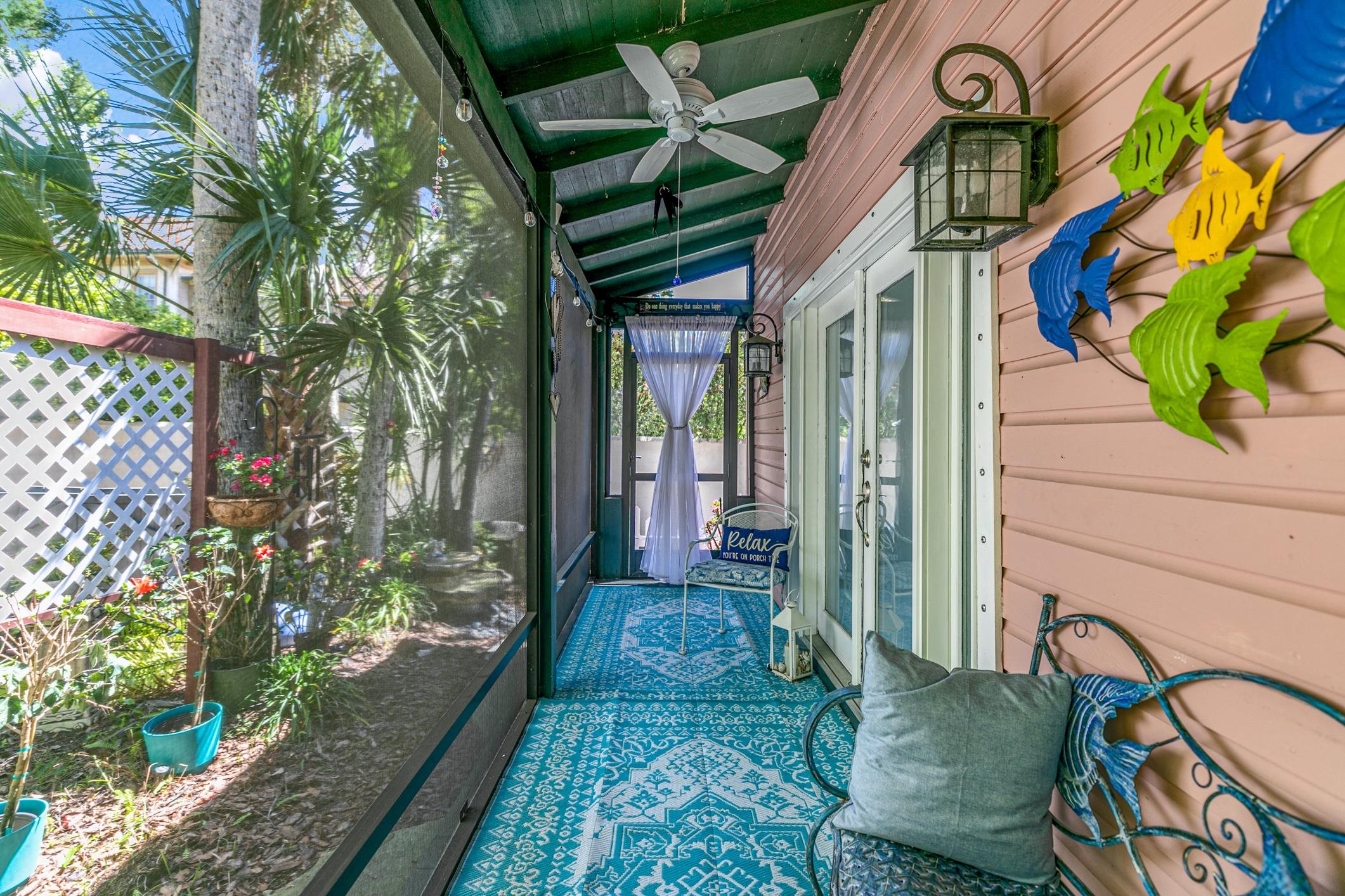 46 St Francis Street St. Augustine, FL 32084 - Photo 34 of 48 a backyard of a house with outdoor seating