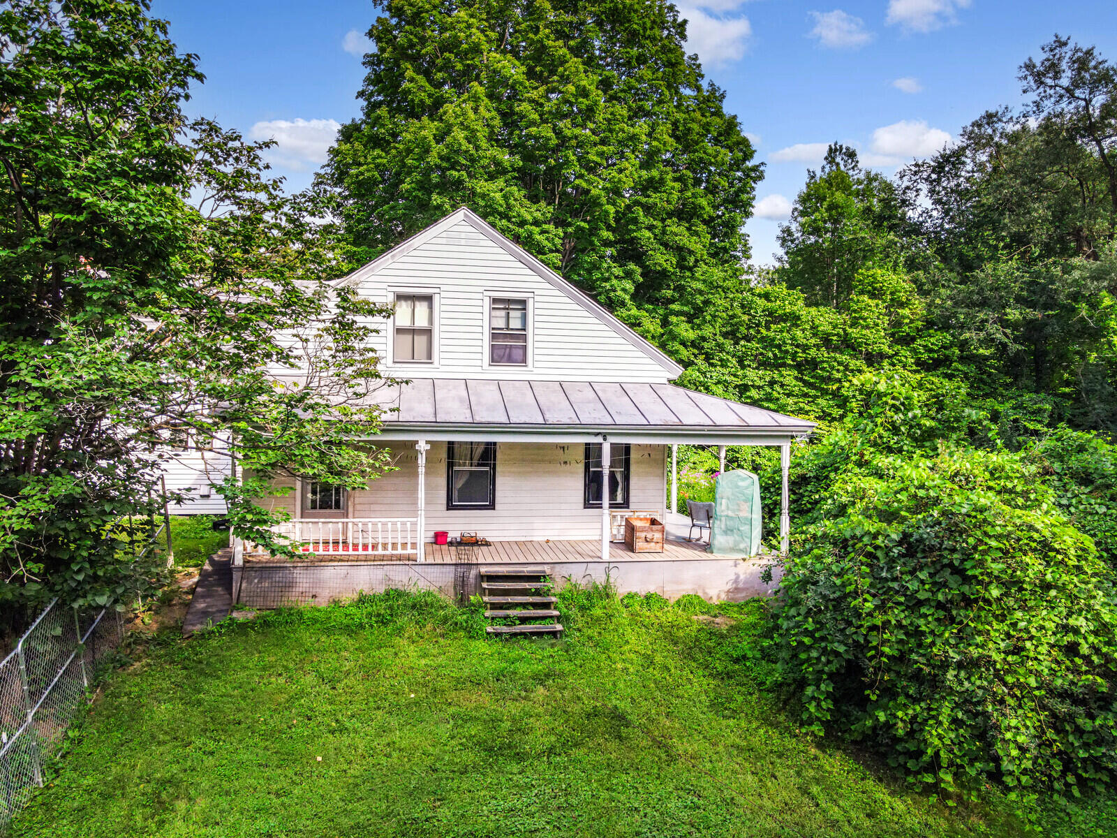 98 Burleigh Road Vassalboro, ME 04989 - Photo 45 of 59 Rear porch offers privacy