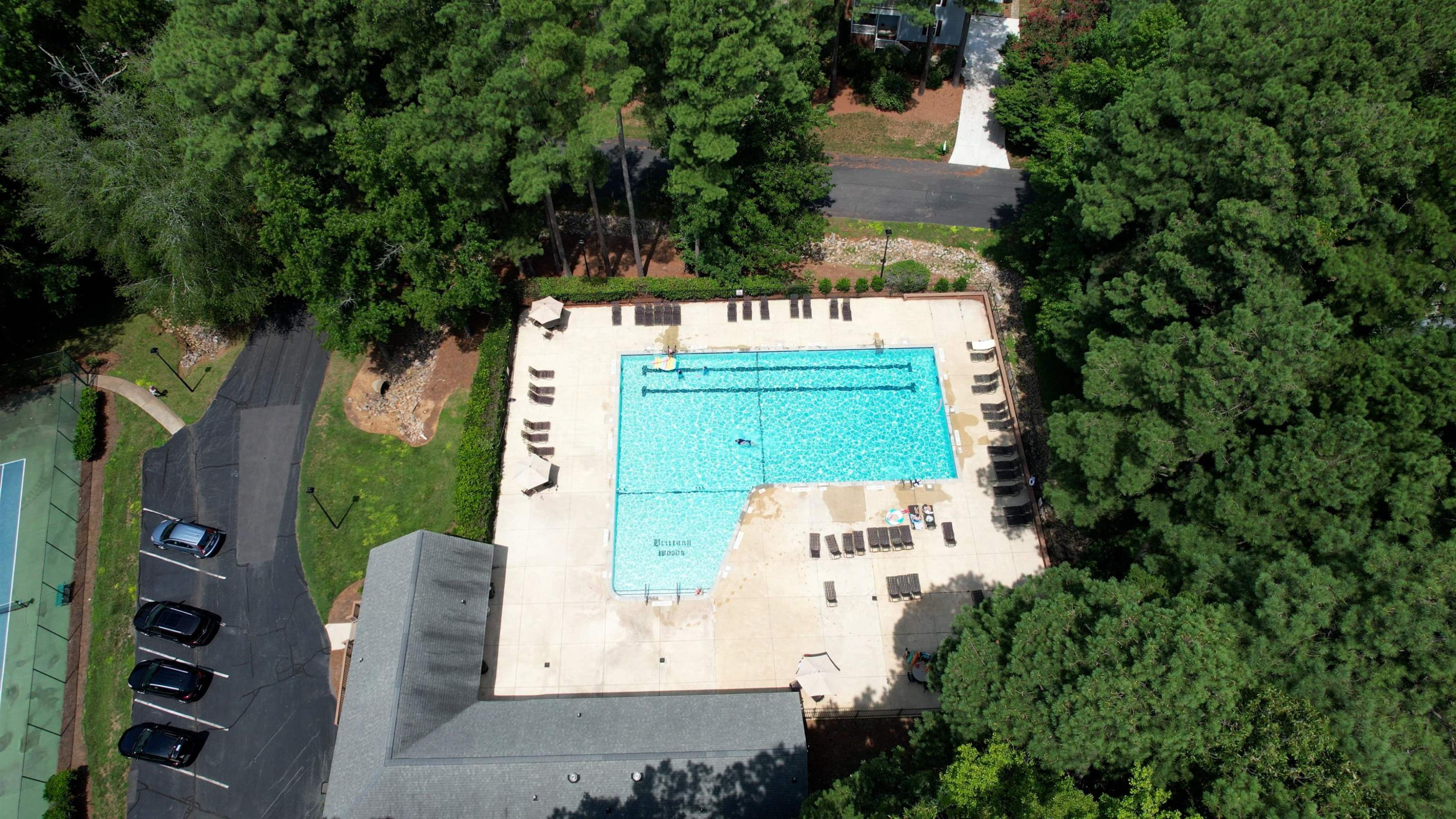 7008 Sandringham Drive Raleigh, NC 27613 - Photo 44 of 52 If you look close you can see the name in the pool! Brittany Woods Pool