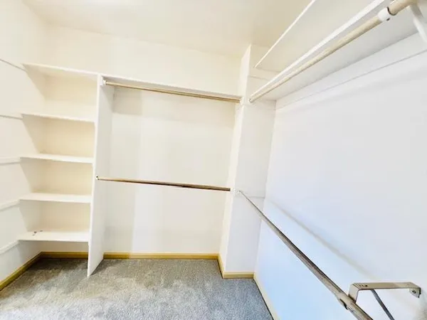 a view of closet area