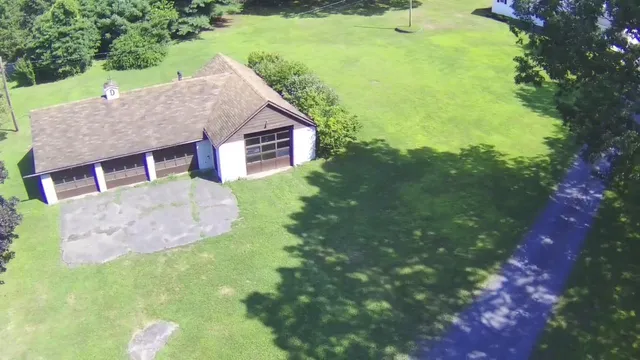a aerial view of a house