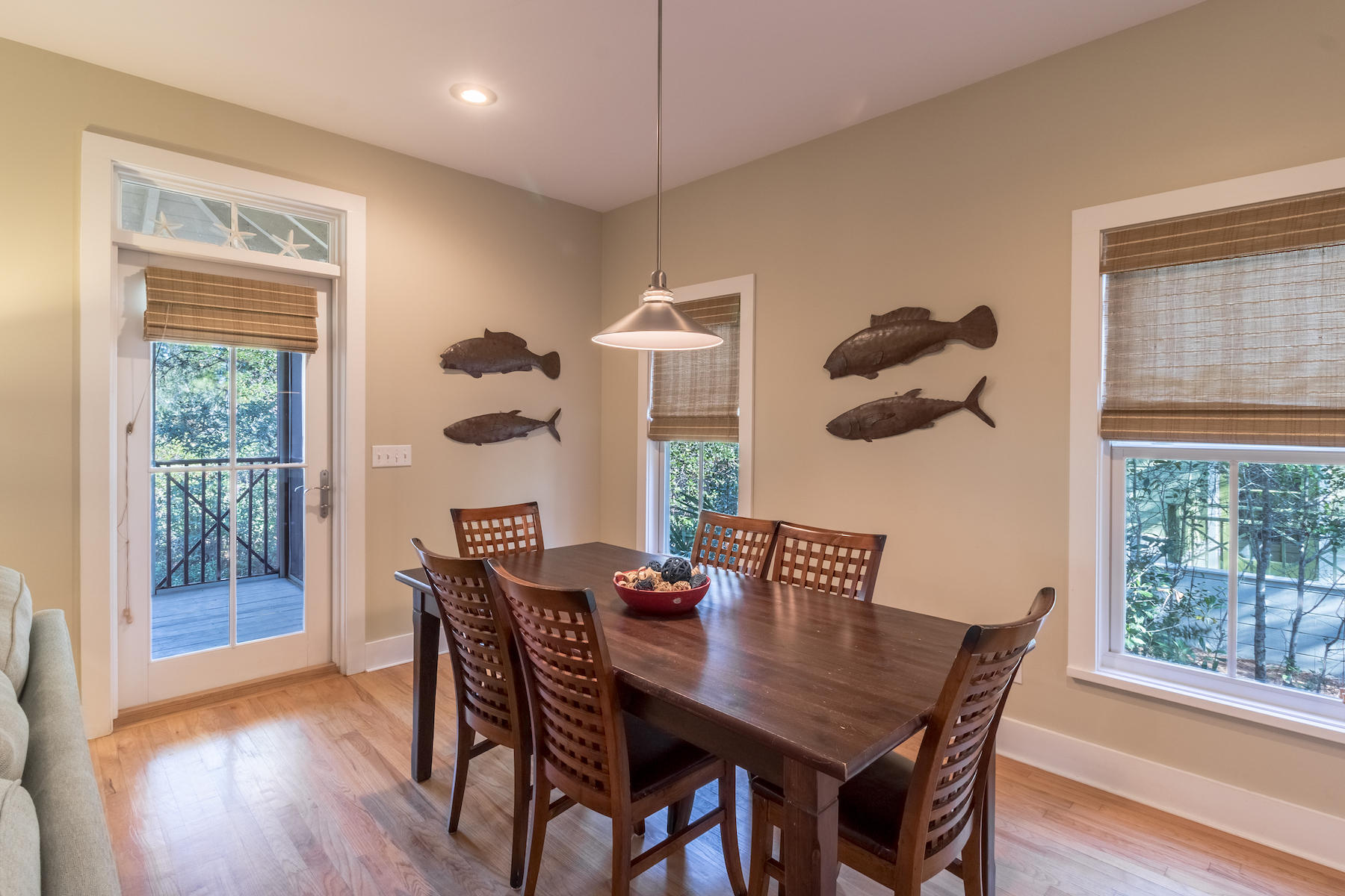 19 Vizcaya Lane Inlet Beach, FL 32461 - Photo 4 of 26 a view of a dining room with furniture window and wooden floor