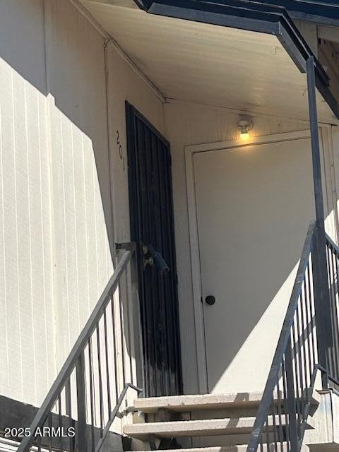 1843 N Spring, Unit 201 Mesa, AZ 85203 - Photo 23 of 23 a view of balcony with wooden floor