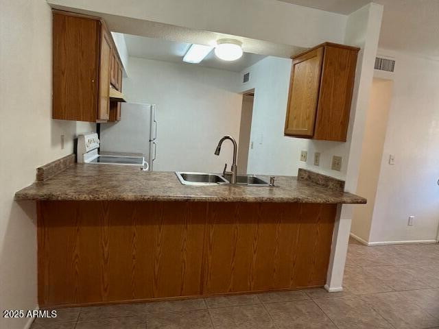 1843 N Spring, Unit 201 Mesa, AZ 85203 - Photo 6 of 23 a bathroom with a granite countertop sink a mirror and vanity