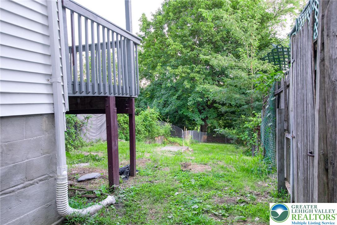 910 Butler Street Easton, PA 18042 - Photo 23 of 29 a view of a backyard with potted plants and large tree