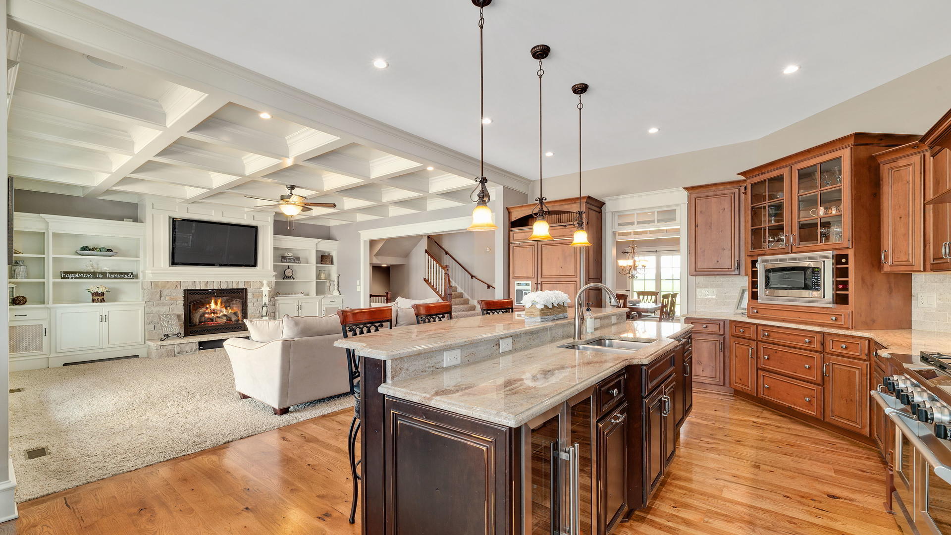 44-w230 Scott Road Sugar Grove, IL 60554 - Photo 12 of 44 a kitchen with stainless steel appliances granite countertop a sink a stove and a wooden floors