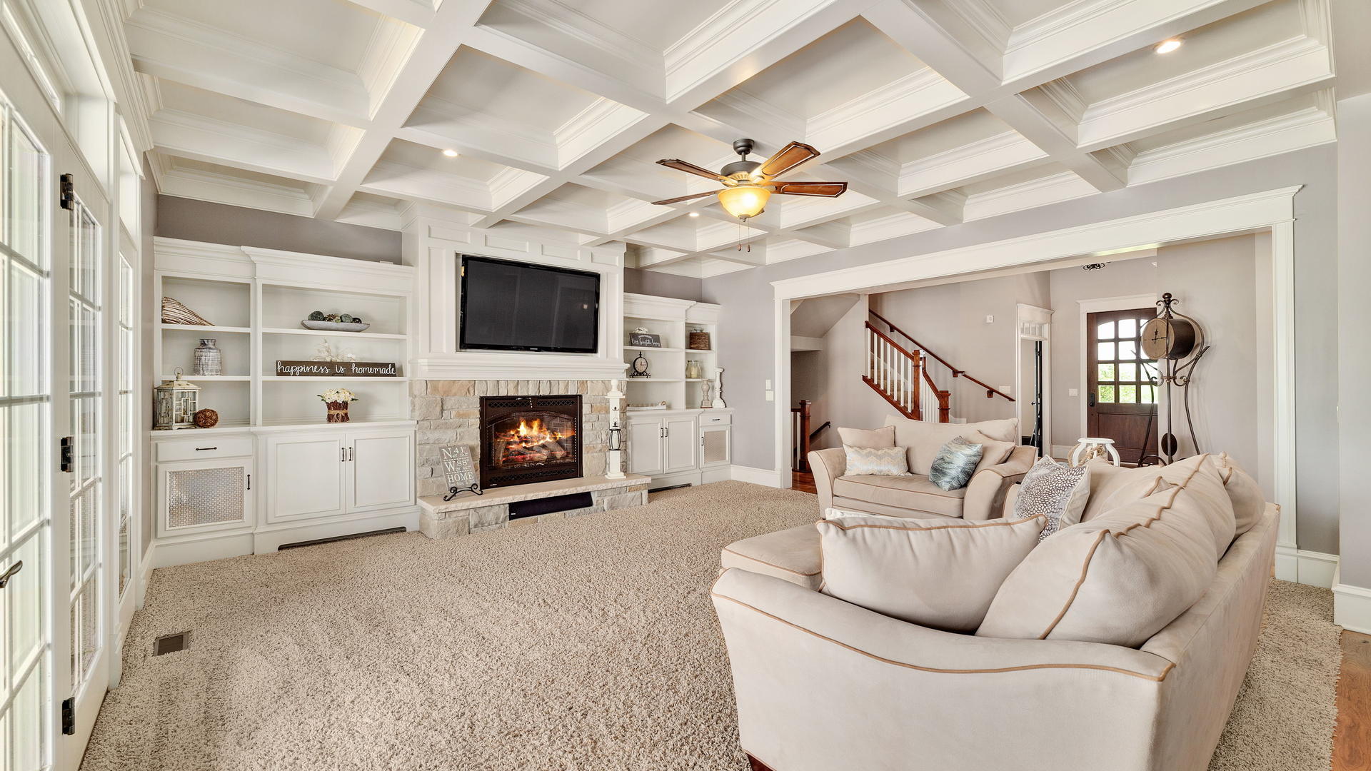 44-w230 Scott Road Sugar Grove, IL 60554 - Photo 10 of 44 a living room with furniture a flat screen tv and a fireplace