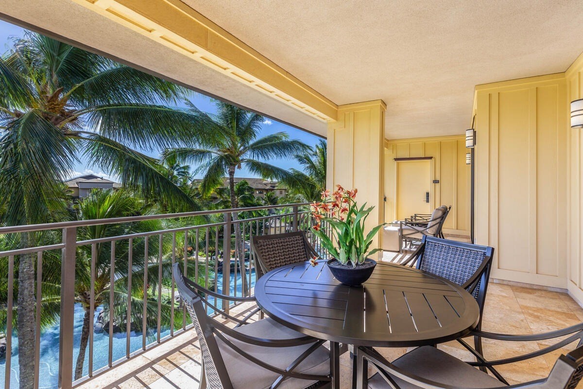 2641 Poipu Road, Unit 3201 Koloa, HI 96756 - Photo 12 of 12 a view of a chair and table in the balcony