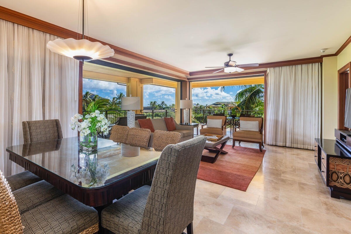 2641 Poipu Road, Unit 3201 Koloa, HI 96756 - Photo 4 of 12 a living room with furniture and a large window