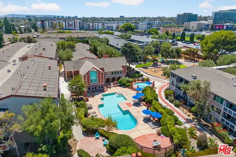 an aerial view of a city