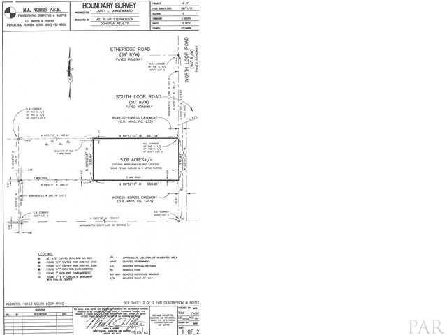 10163 South Loop Road, Unit 1 Pensacola, FL 32507 - Photo 13 of 13 page 2 of survey