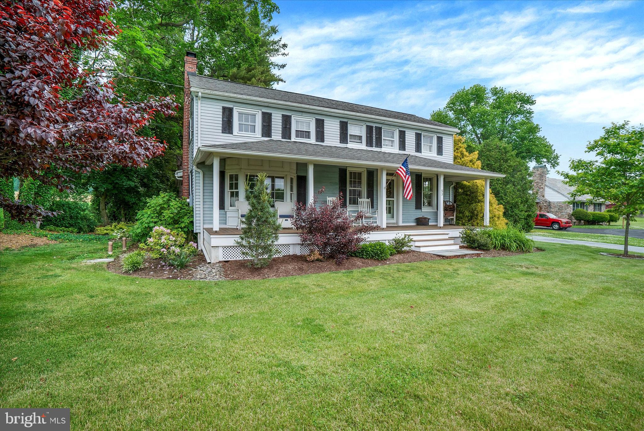 53 Main Street Oley, PA 19547 - Photo 2 of 26 a front view of house with yard and green space