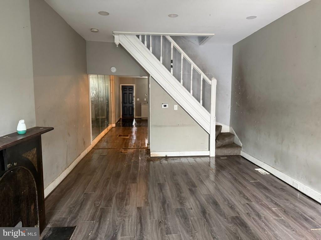 1409 East Lanvale Street Baltimore, MD 21213 - Photo 4 of 25 a view of entryway with wooden floor